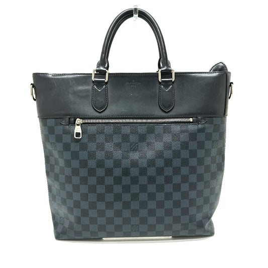 LOUIS VUITTON Tote Bag N41588 Damier Cobalt Canvas black Newport
