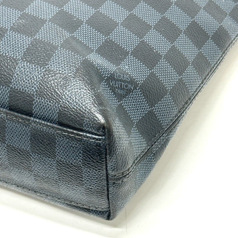 LOUIS VUITTON Tote Bag N41588 Damier Cobalt Canvas black Newport