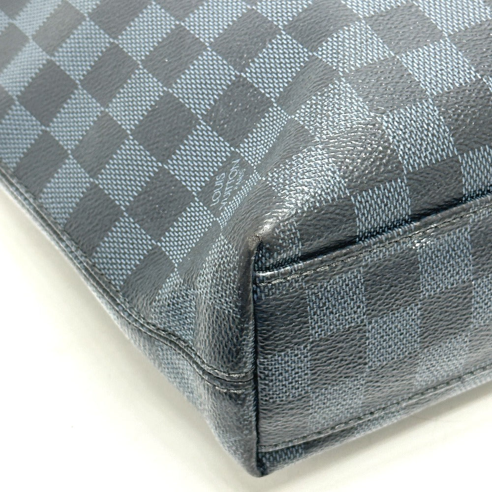 LOUIS VUITTON Tote Bag N41588 Damier Cobalt Canvas black Newport