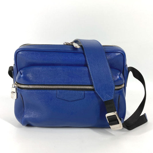 LOUIS VUITTON Shoulder Bag M33437 Taiga Leather blue Taiga Outdoor messenger PM unisex(Unisex) Used Authentic
