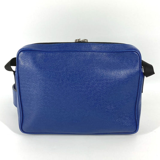 LOUIS VUITTON Shoulder Bag M33437 Taiga Leather blue Taiga Outdoor messenger PM unisex(Unisex) Used Authentic