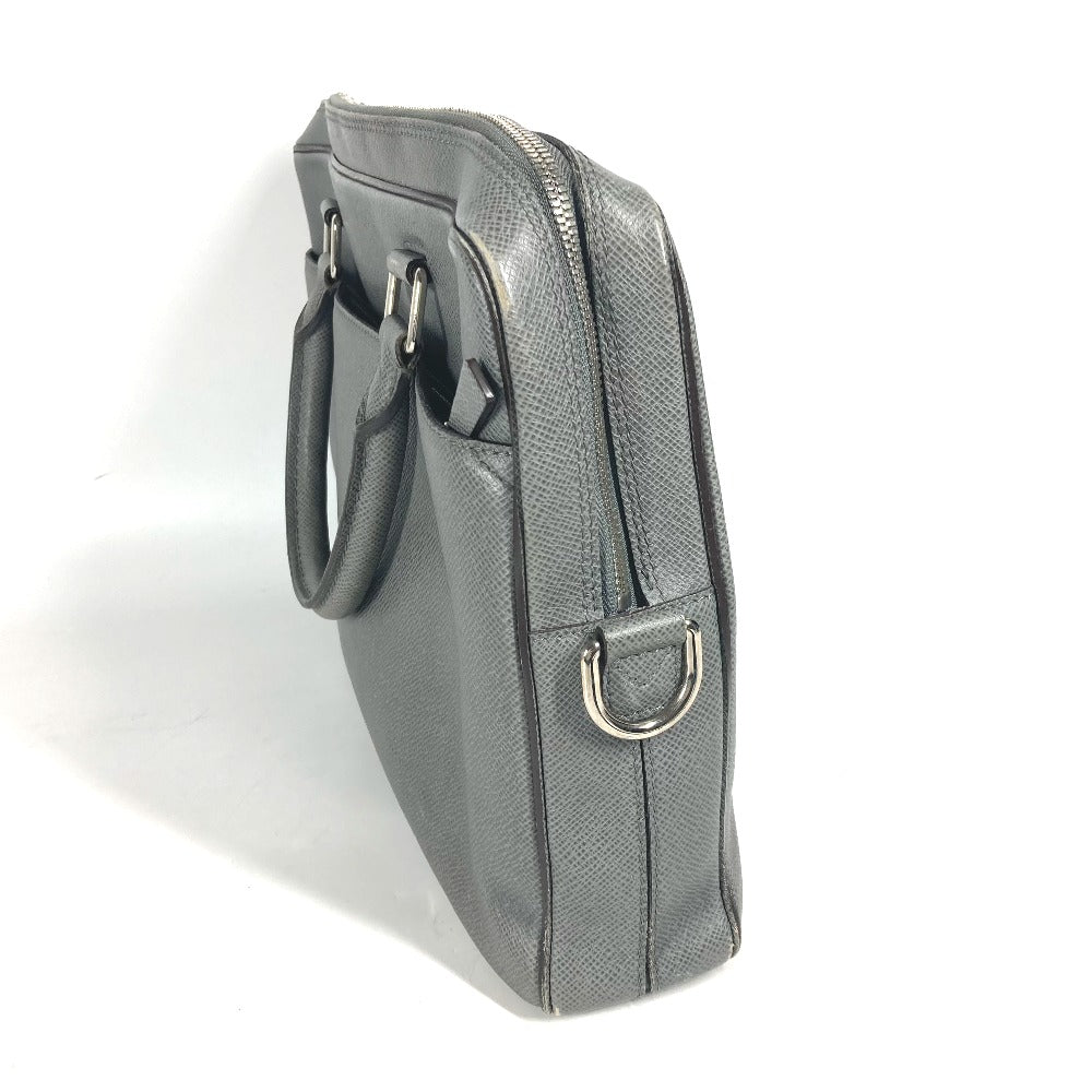 LOUIS VUITTON Business bag M32711 Taiga Leather gray Taiga Taiga Porto Document Business PDB mens Secondhand Authentic