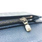 LOUIS VUITTON Long Wallet Purse M64010 Taiga Leather blue Taiga Stripe Portefeuille Brother