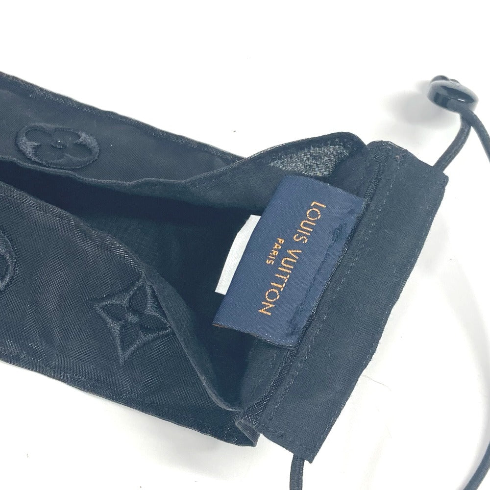 LOUIS VUITTON Pouch M77147 polyester black monogram mesh Mask Covers & Masks unisex(Unisex) Used Authentic