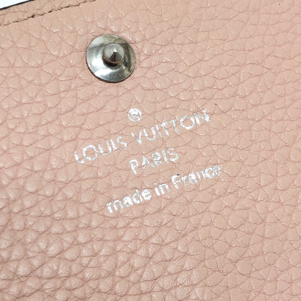 LOUIS VUITTON Long Wallet Purse M60145 monogram mahina leather pink Monogram Mahina Portefeuille Iris