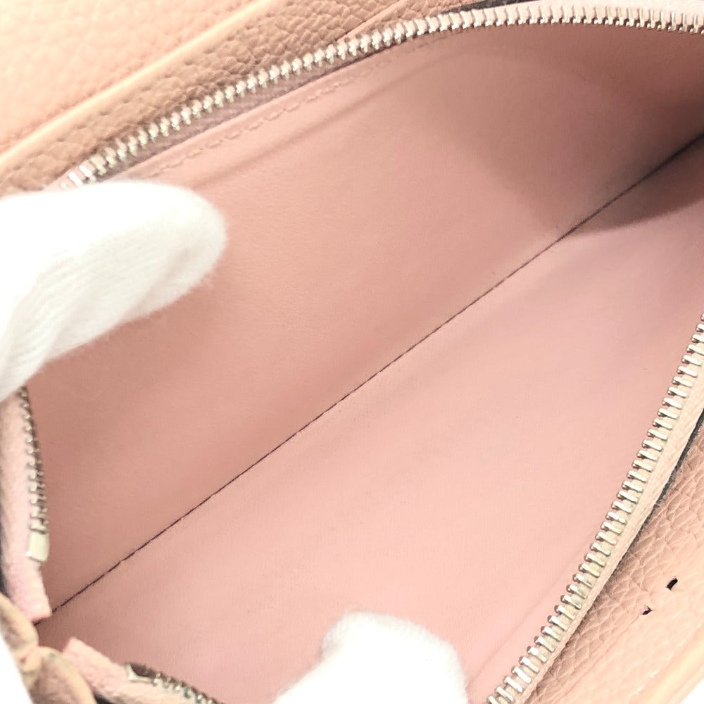 LOUIS VUITTON Long Wallet Purse M60145 monogram mahina leather pink Monogram Mahina Portefeuille Iris