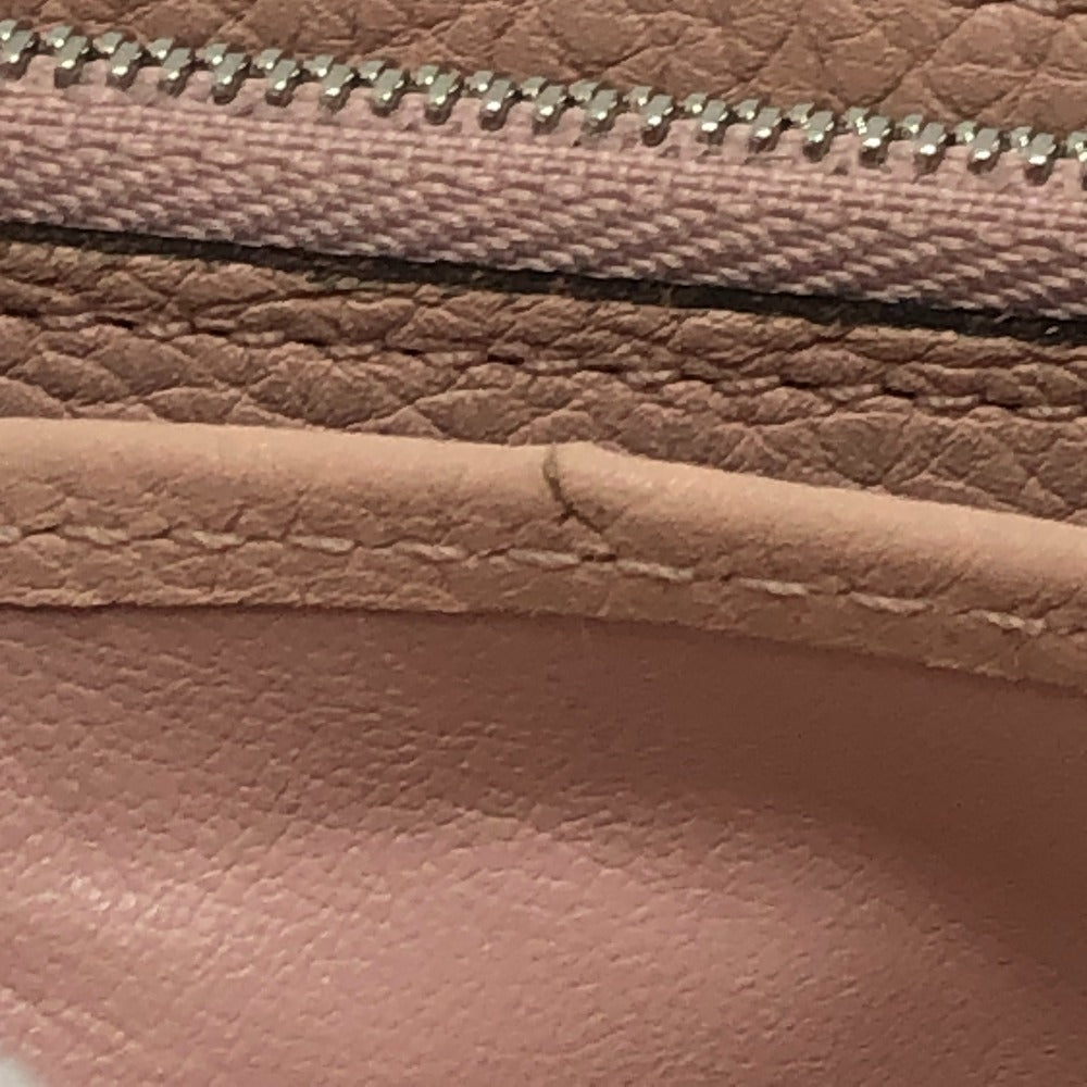 LOUIS VUITTON Long Wallet Purse M60145 monogram mahina leather pink Monogram Mahina Portefeuille Iris