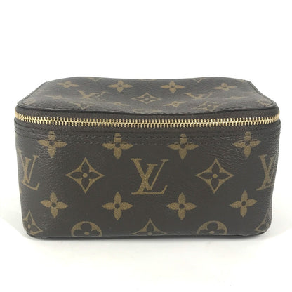 LOUIS VUITTON Pouch M43688 Monogram canvas Brown Monogram Cube de Langemont PM Women Used Authentic