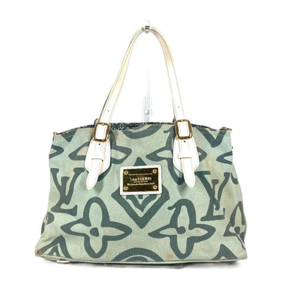 LOUIS VUITTON Shoulder Bag M95678 Canvas / leather green Cruise line Taicienne PM Women Used Authentic