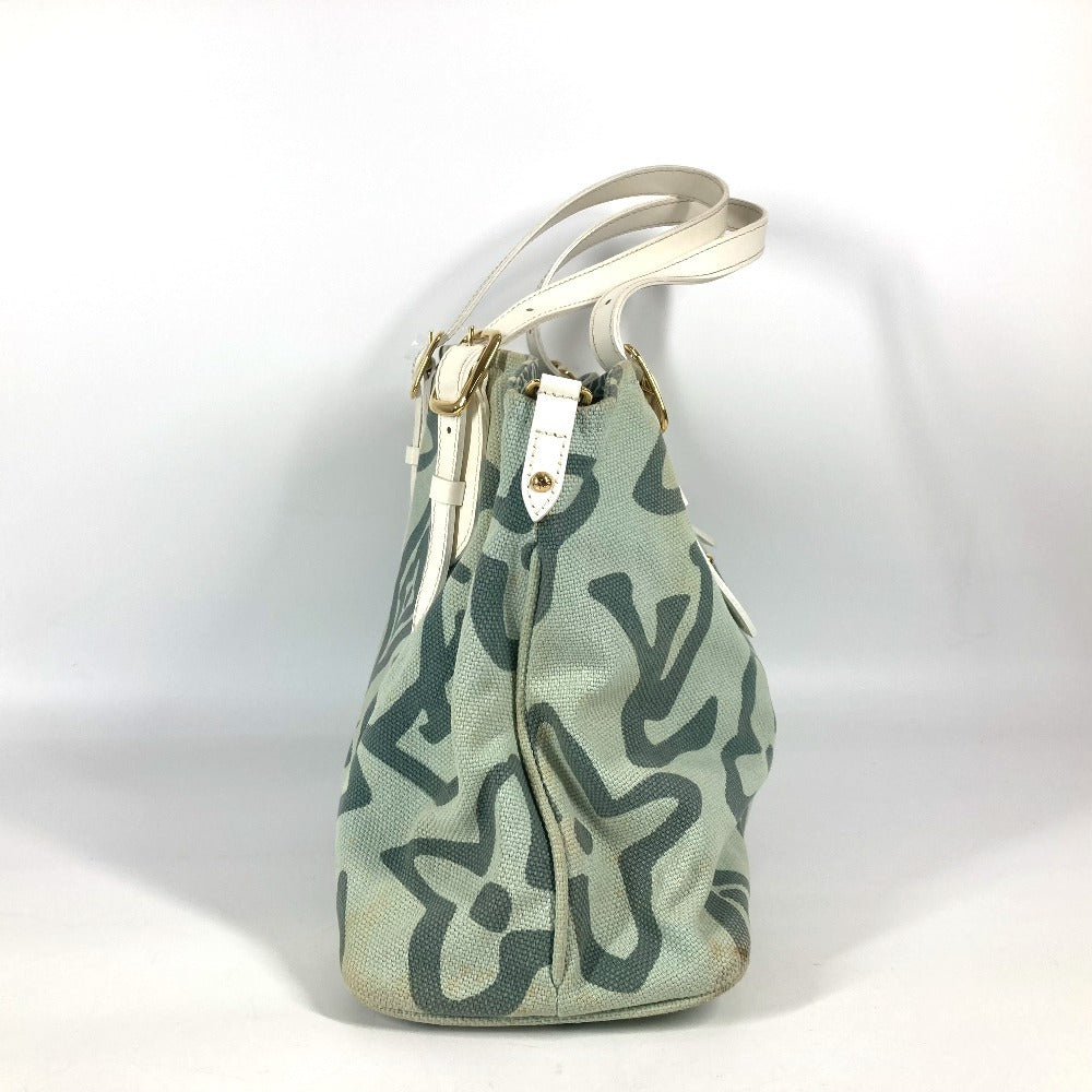 LOUIS VUITTON Shoulder Bag M95678 Canvas / leather green Cruise line Taicienne PM Women Used Authentic