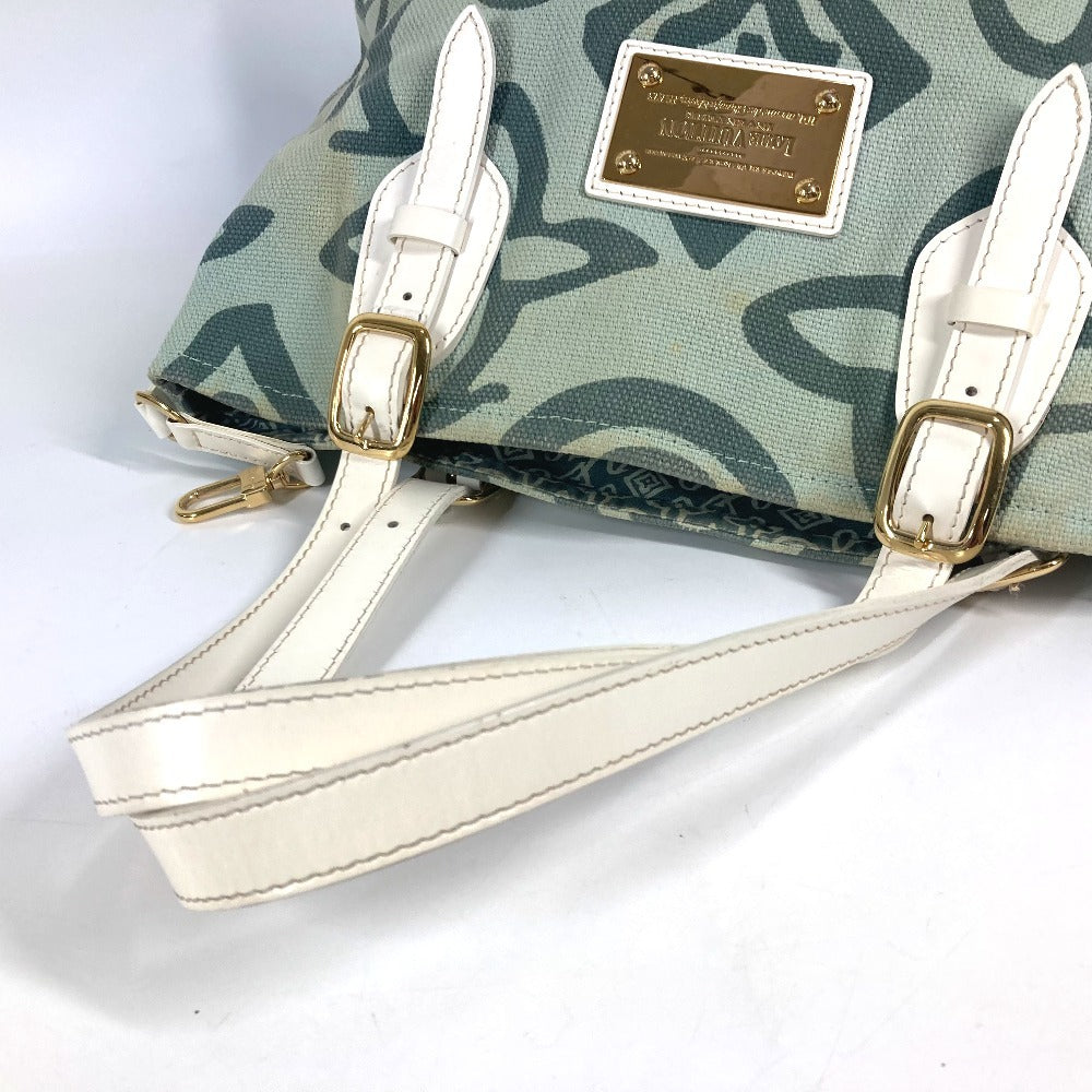 LOUIS VUITTON Shoulder Bag M95678 Canvas / leather green Cruise line Taicienne PM Women Used Authentic