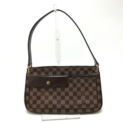 LOUIS VUITTON Shoulder Bag N51129 Damier canvas Brown Damier Aubagne Women Used Authentic