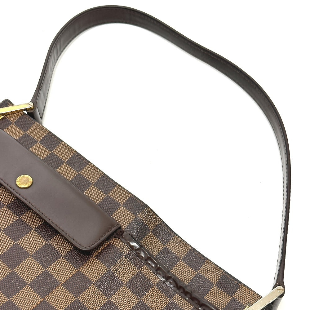 LOUIS VUITTON Shoulder Bag N51129 Damier canvas Brown Damier Aubagne Women Used Authentic