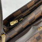 LOUIS VUITTON Shoulder Bag  N51129  Damier canvas Brown Damier Aubagne Women Used Authentic
