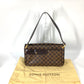 LOUIS VUITTON Shoulder Bag  N51129  Damier canvas Brown Damier Aubagne Women Used Authentic