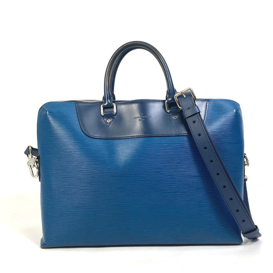 LOUIS VUITTON Business bag M51700 Epi Leather blue Porto documan Jules PDJ Handbag mens Used Authentic