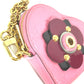 LOUIS VUITTON Coin case M90496  Monogram Vernis pink Monogram Vernis Porto Monecourt Heart Women Used Authentic