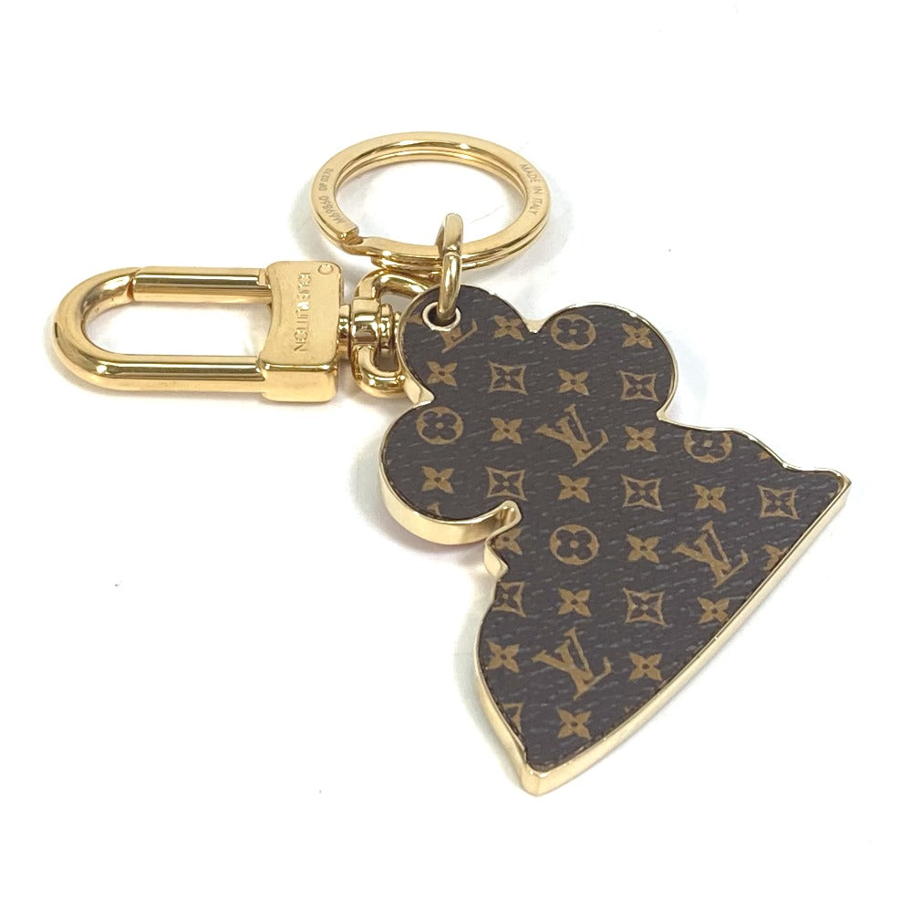 LOUIS VUITTON Bag charm M69860 metal gold Porto Cle Charm Vivienne Key ring unisex(Unisex) Used Authentic
