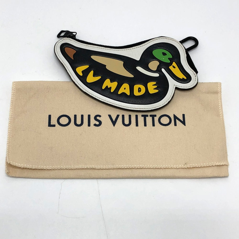 LOUIS VUITTON Coin case N60388 leather multicolor Virgil Abloh xNIGO Case mens Used Authentic