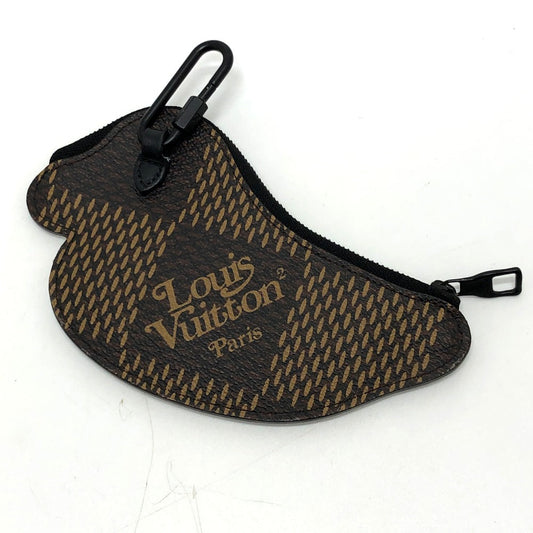 LOUIS VUITTON Coin case N60388 leather multicolor Virgil Abloh xNIGO Case mens Used Authentic