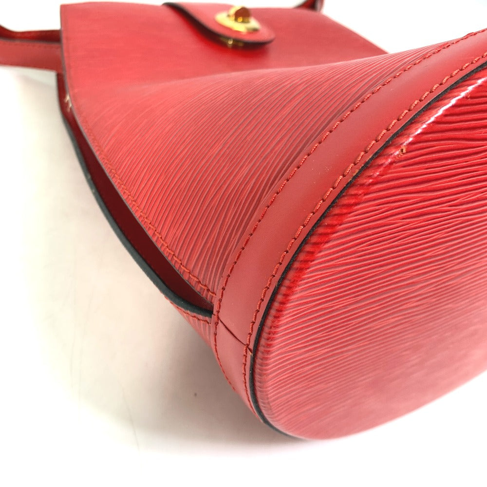 LOUIS VUITTON Shoulder Bag M52257 Epi Leather Red Epi Cluny Women Used Authentic