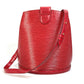 LOUIS VUITTON Shoulder Bag M52257 Epi Leather Red Epi Cluny Women Used Authentic