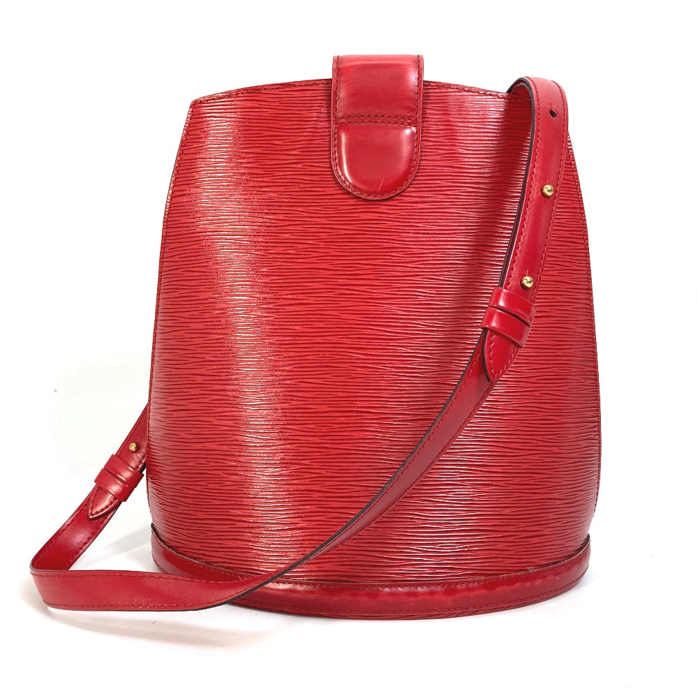 LOUIS VUITTON Shoulder Bag M52257 Epi Leather Red Epi Cluny Women Used Authentic