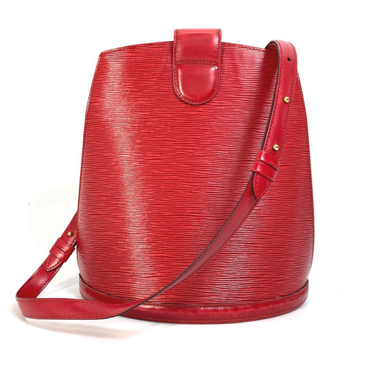 LOUIS VUITTON Shoulder Bag M52257 Epi Leather Red Epi Cluny Women Used Authentic