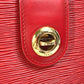 LOUIS VUITTON Shoulder Bag M52257 Epi Leather Red Epi Cluny Women Used Authentic