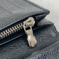 LOUIS VUITTON Long Wallet Purse N62655 Damier Grafitto Canvas black Damier Grafitte Portefeuille Brazza mens Used Authentic