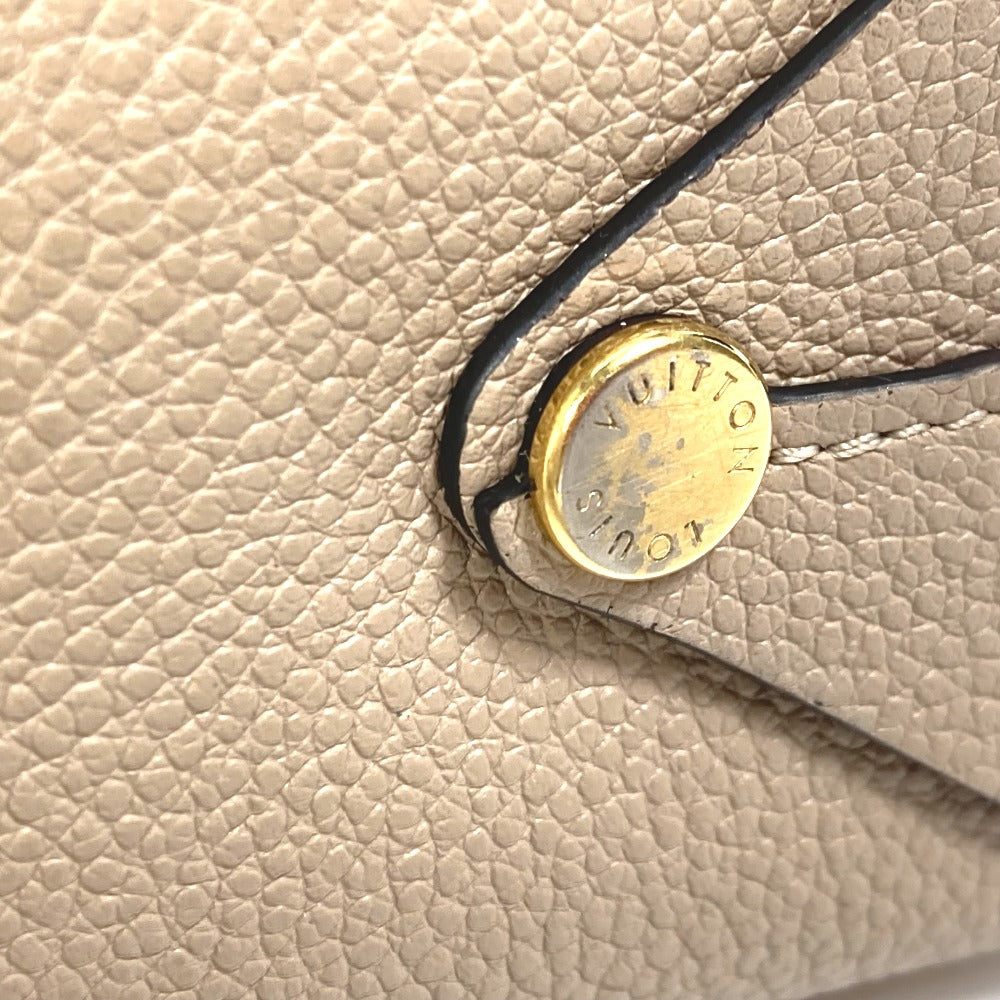 LOUIS VUITTON Pouch M61477 leather beige pouch with flap Pochette Rivet GM Women Used Authentic