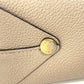 LOUIS VUITTON Pouch M61477 leather beige pouch with flap Pochette Rivet GM Women Used Authentic