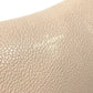 LOUIS VUITTON Pouch M61477 leather beige pouch with flap Pochette Rivet GM Women Used Authentic