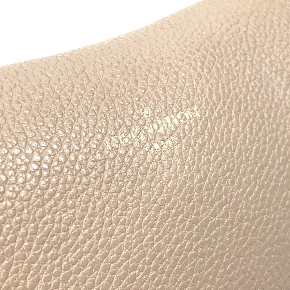 LOUIS VUITTON Pouch M61477 leather beige pouch with flap Pochette Rivet GM Women Used Authentic