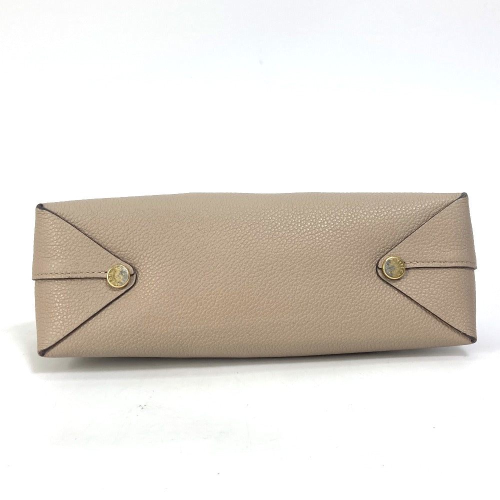 LOUIS VUITTON Pouch M61477 leather beige pouch with flap Pochette Rivet GM Women Used Authentic