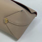 LOUIS VUITTON Pouch M61477 leather beige pouch with flap Pochette Rivet GM Women Used Authentic