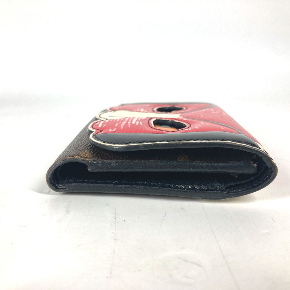 LOUIS VUITTON Trifold wallet M67257 Monogram Canvas, Epi Leather Brown Monogram Kabuki Portefeuille Victorine Women Used Authentic