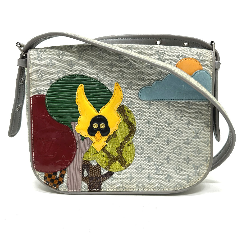 LOUIS VUITTON Shoulder Bag M92279 Monogram mini canvas gray Monogram mini Conte Def Musette Women Used Authentic