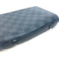 LOUIS VUITTON Long Wallet Purse N41590 Damier Cobalt Canvas Navy Damier Cobalt Zippy XL mens Used Authentic