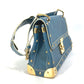 LOUIS VUITTON Shoulder Bag M91821 Suhari leather blue Suhari Tarantue Women Used Authentic