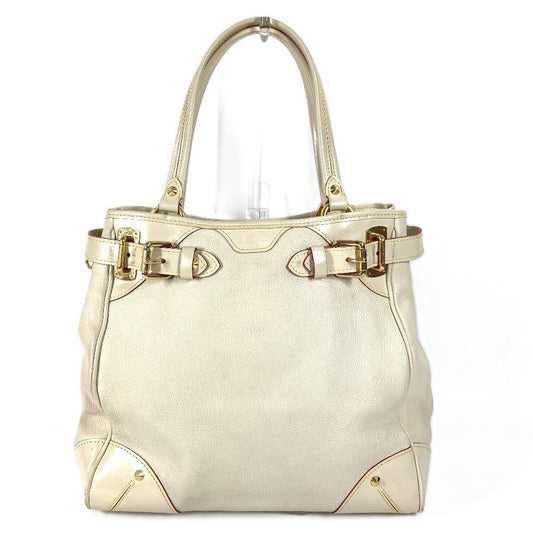 LOUIS VUITTON Tote Bag M95651 Suhari leather white Suhari Majesty