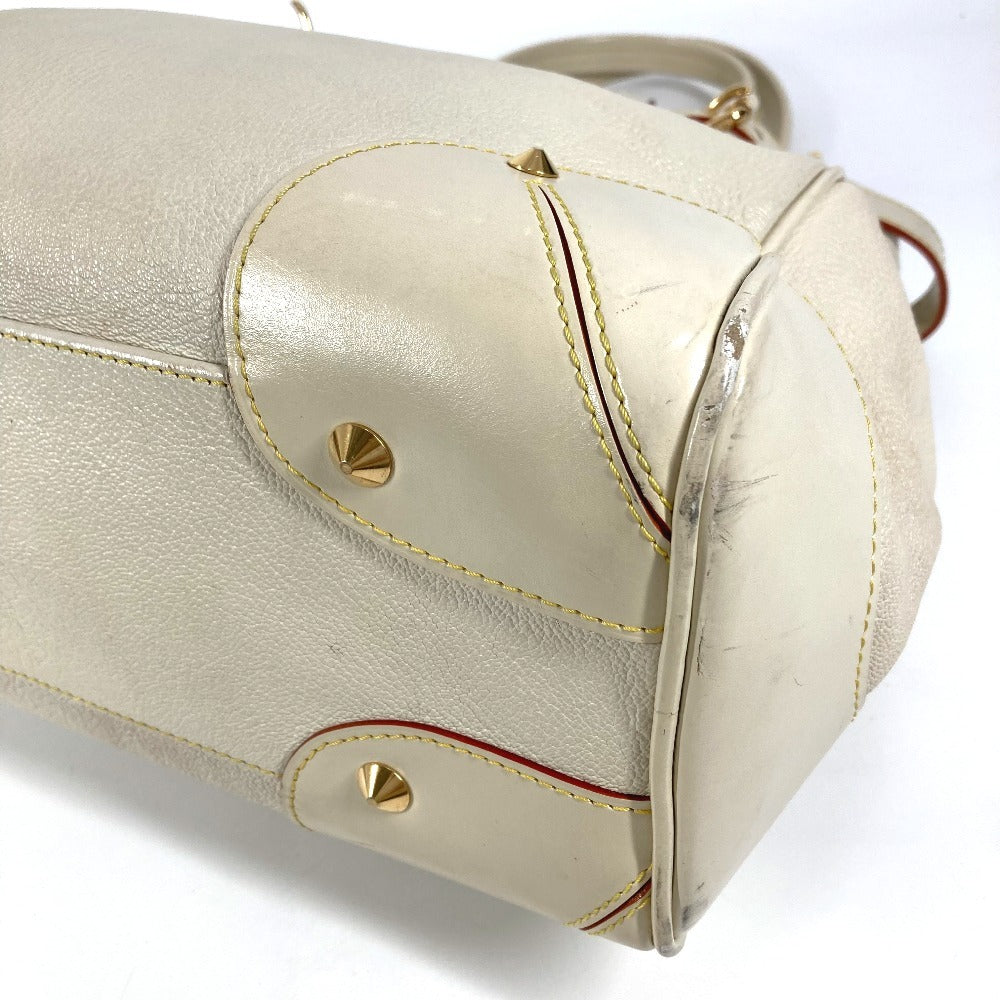 LOUIS VUITTON Tote Bag M95651 Suhari leather white Suhari Majesty