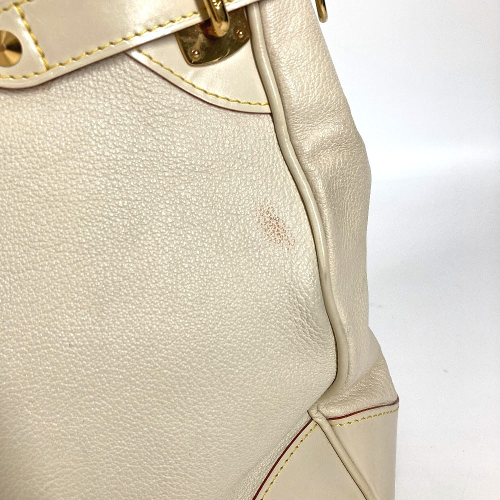 LOUIS VUITTON Tote Bag M95651 Suhari leather white Suhari Majesty