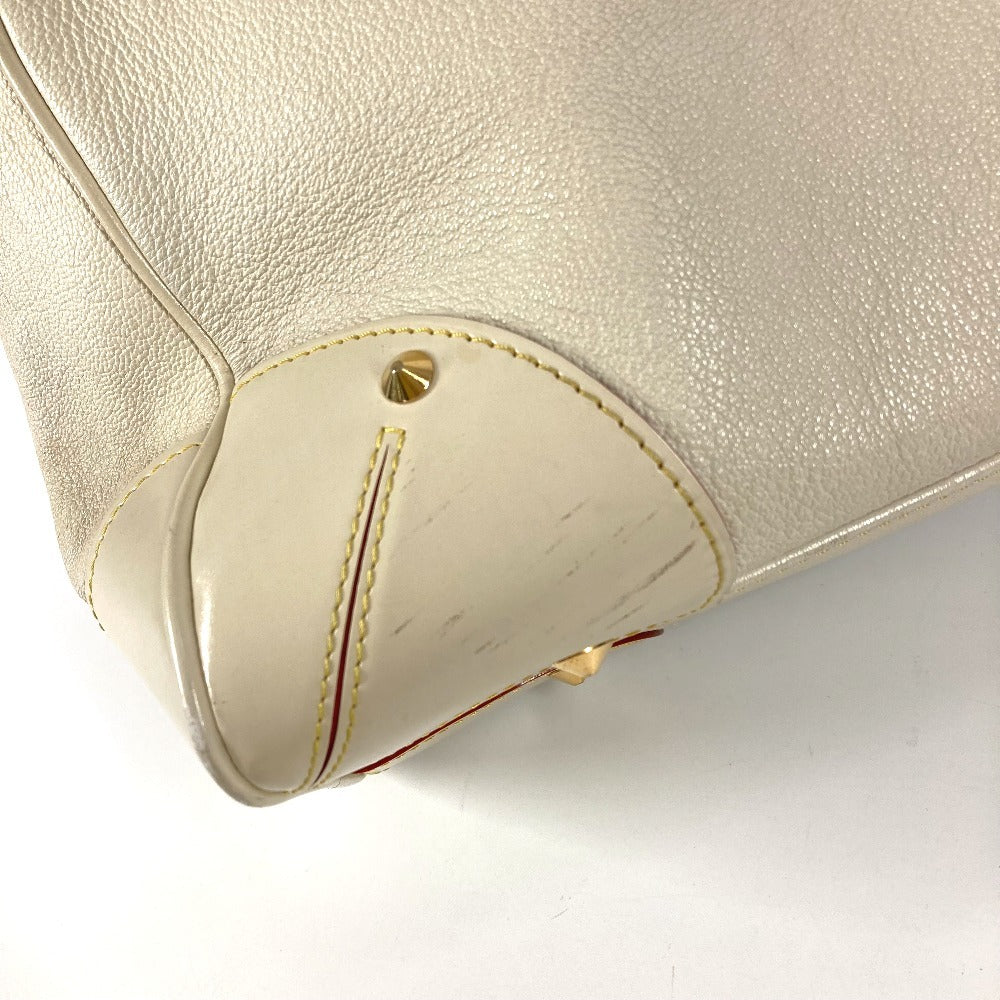 LOUIS VUITTON Tote Bag M95651 Suhari leather white Suhari Majesty