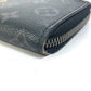 LOUIS VUITTON Long Wallet Purse M80994  Monogram Eclipse Canvas black Monogram Eclipse Zippy Dragonne mens Used Authentic