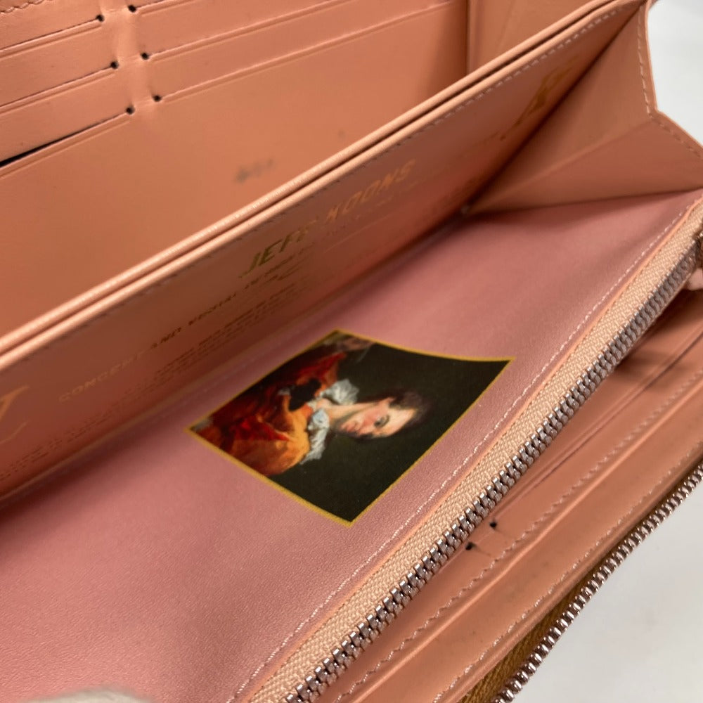 LOUIS VUITTON Long Wallet Purse M64605 leather pink Monogram Celty Masters Collection Zippy wallet Women Used Authentic