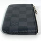 LOUIS VUITTON Coin case N60155 Damier Grafitto Canvas black Damier Grafitte Card Key case Key holder Pochette Cle mens(Unisex) Used Authentic