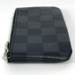 LOUIS VUITTON Coin case N60155 Damier Grafitto Canvas black Damier Grafitte Card Key case Key holder Pochette Cle mens(Unisex) Used Authentic