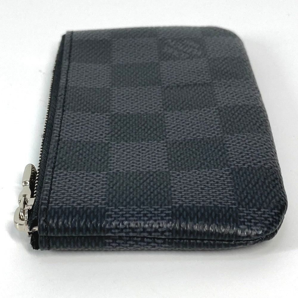 LOUIS VUITTON Coin case N60155 Damier Grafitto Canvas black Damier Grafitte Card Key case Key holder Pochette Cle mens(Unisex) Used Authentic