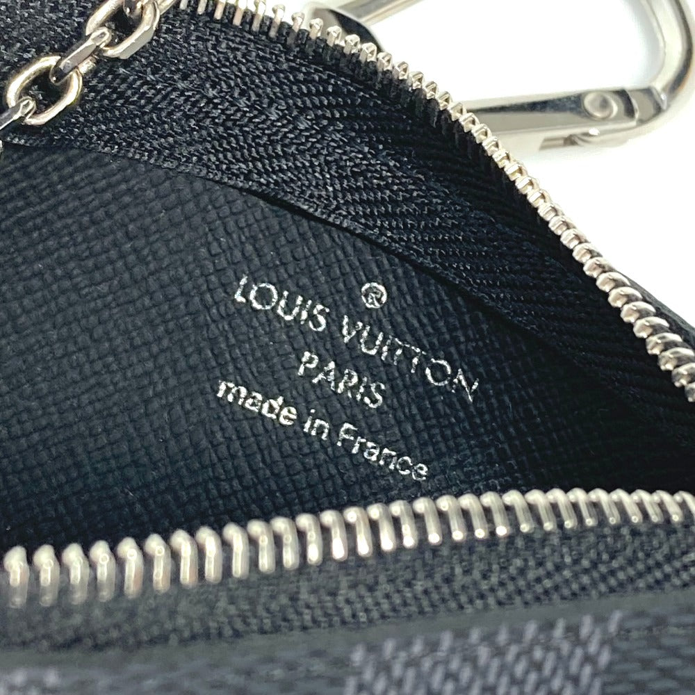 LOUIS VUITTON Coin case N60155 Damier Grafitto Canvas black Damier Grafitte Card Key case Key holder Pochette Cle mens(Unisex) Used Authentic